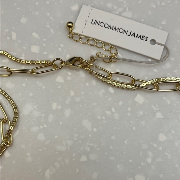Uncommon James Intertwined Chain & Heart Necklace, NWT, Gold - Picture 4 of 5